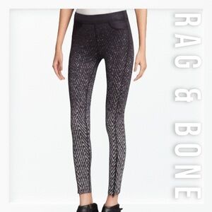 Rag and Bone Lawson Chevron Active Leggings sz XS